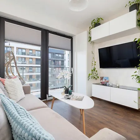 Light Grey In Cracow With Furnished Balcony By Renters דירה *